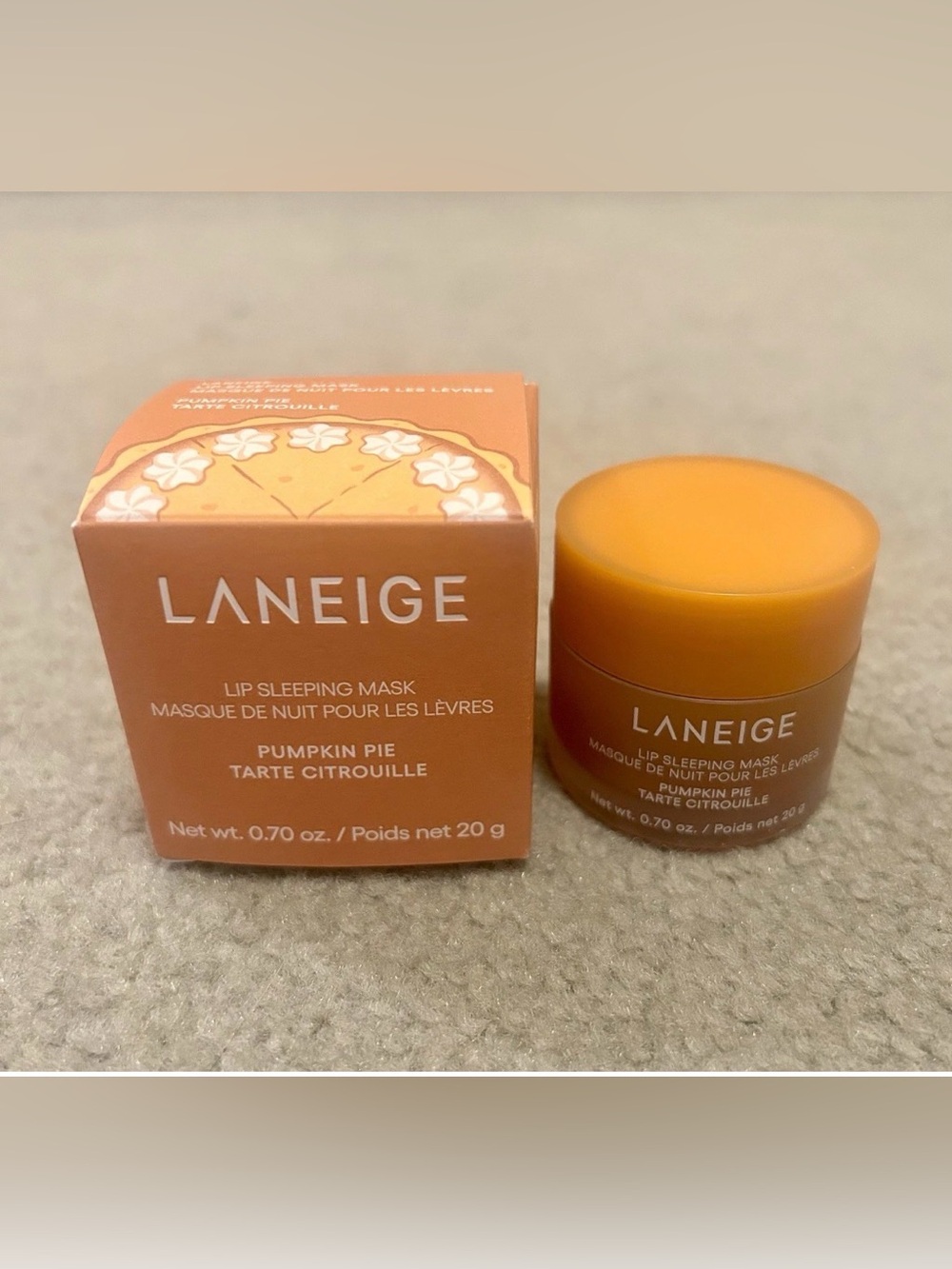 Laneige PUMPKIN PIE Lip Sleeping Mask